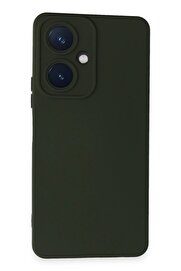 CepteToptan Vivo Y27 Kılıf Nano içi Kadife Silikon - Koyu Yeşil - DROPX4217-7316