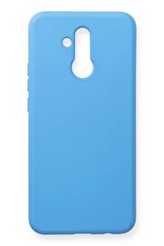 CepteToptan Huawei Mate 20 Lite Kılıf Nano içi Kadife Silikon - Mavi - DROPX7187-1778