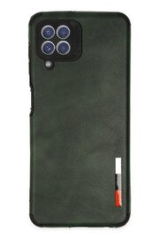 CepteToptan Samsung Galaxy A22 Kılıf Loop Deri Silikon - Yeşil - DROPX9017-2546