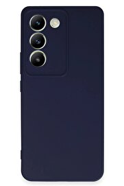 CepteToptan Vivo V30 Lite 4G Kılıf First Silikon - Lacivert - DROPX6939-3212