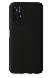 CepteToptan Xiaomi Redmi Note 11T Kılıf Nano içi Kadife Silikon - Siyah - DROPX5813-8599