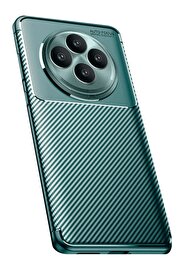 CepteToptan Oppo Reno 11 FS Kılıf Auto Focus Karbon Kapak - Koyu Yeşil - DROPX1367-1542