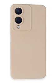 CepteToptan Vivo Y17S Kılıf Nano içi Kadife Silikon - Pudra - DROPX7171-3602