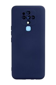 CepteToptan Tecno Camon 16 Kılıf Nano içi Kadife Silikon - Lacivert - DROPX8094-7723