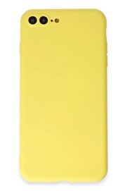 CepteToptan iPhone 7 Plus Kılıf First Silikon - Sarı - DROPX5351-9097