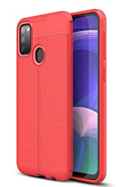 CepteToptan Samsung Galaxy M30S Kılıf Auto Focus Kapak - Kırmızı - DROPX9163-2505