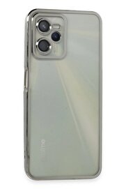 CepteToptan Realme C35 Kılıf Lensli Silikon - Gümüş - DROPX9429-8330