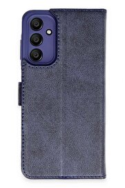 CepteToptan Samsung Galaxy A35 5G Kılıf Trend S Plus Kapaklı Kılıf - Lacivert - DROPX4730-7847