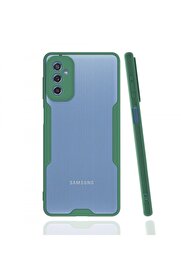 CepteToptan Samsung Galaxy M52 5G Kılıf Platin Silikon - Yeşil - DROPX2331-9639