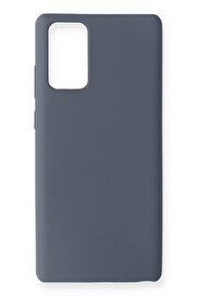 CepteToptan Samsung Galaxy Note 20 Kılıf Nano içi Kadife Silikon - Gri - DROPX4824-1678