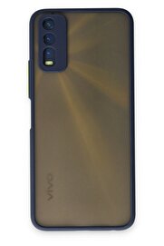 CepteToptan Vivo Y11S Kılıf Montreal Silikon Kapak - Lacivert - DROPX2589-2062
