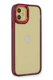 CepteToptan iPhone 12 Kılıf Dora Kapak - Kırmızı - DROPX9054-6878