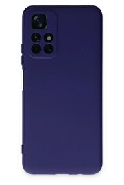 CepteToptan Xiaomi Redmi Note 11T Kılıf Nano içi Kadife Silikon - Mor - DROPX8740-7953