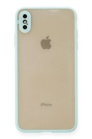 CepteToptan iPhone XS Max Kılıf Montreal Silikon Kapak - Turkuaz - DROPX8239-7402