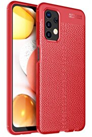 CepteToptan Samsung Galaxy A13 4G Kılıf Auto Focus Kapak - Kırmızı - DROPX8121-4315