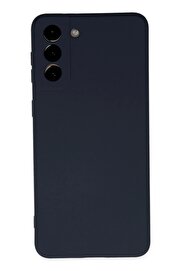 CepteToptan Samsung Galaxy S21 Kılıf Nano içi Kadife Silikon - Lacivert - DROPX2341-7497
