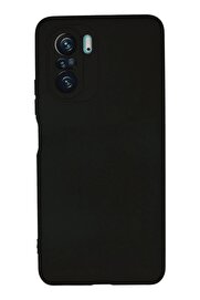 CepteToptan Xiaomi Poco F3 Kılıf Nano içi Kadife Silikon - Siyah - DROPX2650-2440