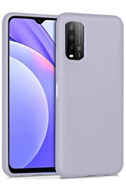 CepteToptan Xiaomi Redmi 9T Kılıf Nano içi Kadife Silikon - Lila - DROPX4800-7522
