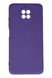 CepteToptan Xiaomi Redmi Note 9 5G Kılıf Nano içi Kadife Silikon - Mor - DROPX5966-2951