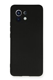 CepteToptan Xiaomi Mi 11 Kılıf Nano içi Kadife Silikon - Siyah - DROPX8192-7057