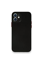 CepteToptan iPhone 12 Mini Kılıf PP Ultra İnce Kapak - Siyah - DROPX6856-4976