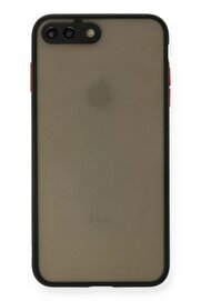CepteToptan iPhone 7 Plus Kılıf Montreal Silikon Kapak - Siyah - DROPX7098-1692