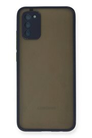 CepteToptan Samsung Galaxy A02S Kılıf Montreal Silikon Kapak - Lacivert - DROPX6298-8958