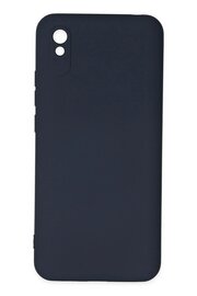 CepteToptan Xiaomi Redmi 9A Kılıf Nano içi Kadife Silikon - Lacivert - DROPX5222-2806