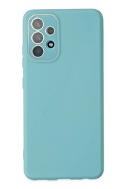 CepteToptan Samsung Galaxy A53 5G Kılıf Lansman Glass Kapak - Turkuaz - DROPX8855-3298