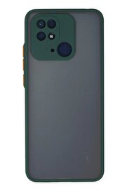 CepteToptan Xiaomi Redmi 10C Kılıf Montreal Silikon Kapak - Yeşil - DROPX9893-1394