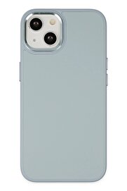 CepteToptan iPhone 14 Plus Kılıf Asya Deri Silikon - Sierra Blue - DROPX3942-3272