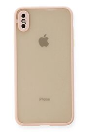 CepteToptan iPhone X Kılıf Montreal Silikon Kapak - Pembe - DROPX4461-9314