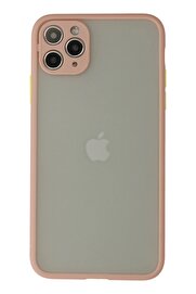 CepteToptan iPhone 12 Pro Max Kılıf Montreal Silikon Kapak - Pembe - DROPX9133-8672