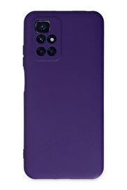 CepteToptan Xiaomi Redmi 10 2022 Kılıf Nano içi Kadife Silikon - Mor - DROPX9477-8633