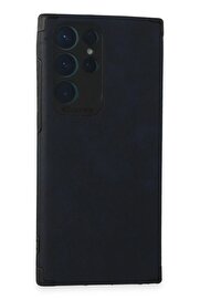CepteToptan Samsung Galaxy S22 Ultra Kılıf Loop Deri Silikon - Lacivert - DROPX5637-8833