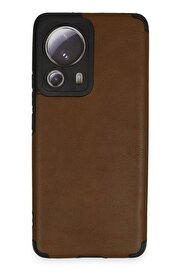 CepteToptan Xiaomi Mi 13 Lite Kılıf Loop Deri Silikon - Kahverengi - DROPX7210-6829