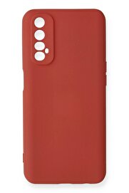 CepteToptan Realme 7 Kılıf Nano içi Kadife Silikon - Kiremit - DROPX1765-5301
