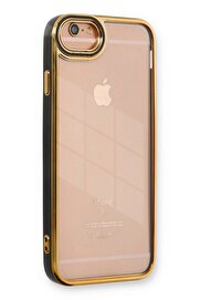 CepteToptan iPhone 6 Kılıf Liva Lens Silikon - Siyah - DROPX2734-9512