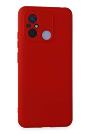 CepteToptan Xiaomi Redmi 12C Kılıf Nano içi Kadife Silikon - Kırmızı - DROPX9918-4233