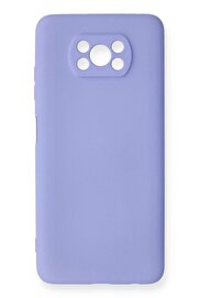 CepteToptan Xiaomi Pocophone X3 Kılıf Nano içi Kadife Silikon - Lila - DROPX3723-2833