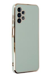 CepteToptan Samsung Galaxy A13 4G Kılıf Volet Silikon - Açık Yeşil - DROPX2880-9056