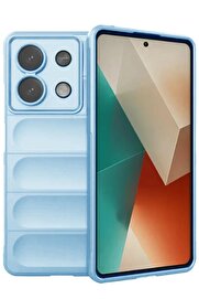 CepteToptan Xiaomi Poco X6 Kılıf Optimum Silikon - Sky Blue - DROPX5106-9466