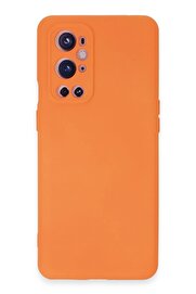 CepteToptan One Plus 9 Pro Kılıf Nano içi Kadife Silikon - Turuncu - DROPX9101-8549