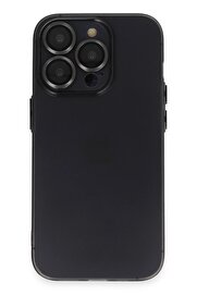 CepteToptan iPhone 13 Pro Max Kılıf Luko Lens Silikon - Siyah - DROPX7298-5920