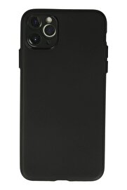 CepteToptan iPhone 11 Pro Max Kılıf Silikon - Siyah - DROPX1117-5040