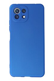 CepteToptan Xiaomi Mİ 11 Lite Kılıf First Silikon - Mavi - DROPX1730-5429