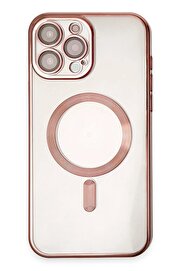 CepteToptan iPhone 15 Pro Kılıf Kross Magneticsafe Kapak - Rose - DROPX9658-5348