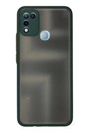 CepteToptan İnfinix Hot 10 Play Kılıf Montreal Silikon Kapak - Yeşil - DROPX5715-2141