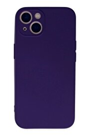 CepteToptan iPhone 13 Mini Kılıf Nano içi Kadife Silikon - Mor - DROPX4267-5054