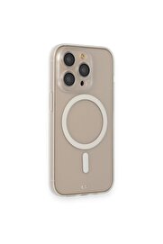 CepteToptan iPhone 14 Pro Kılıf Grand Magneticsafe Kapak - Şeffaf - DROPX5947-7242